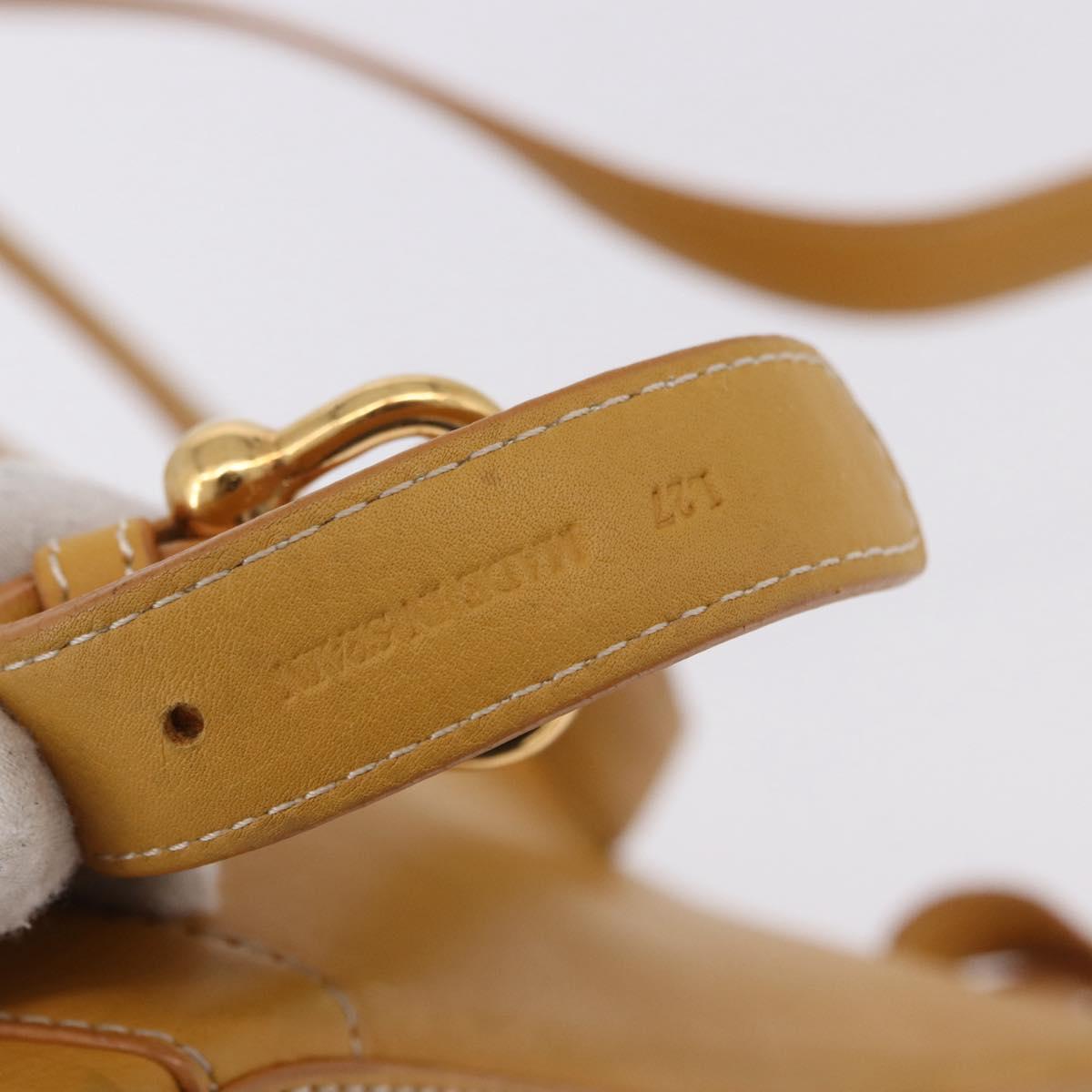 LOEWE Anton Backpack Leather Yellow Gold Auth am12060A