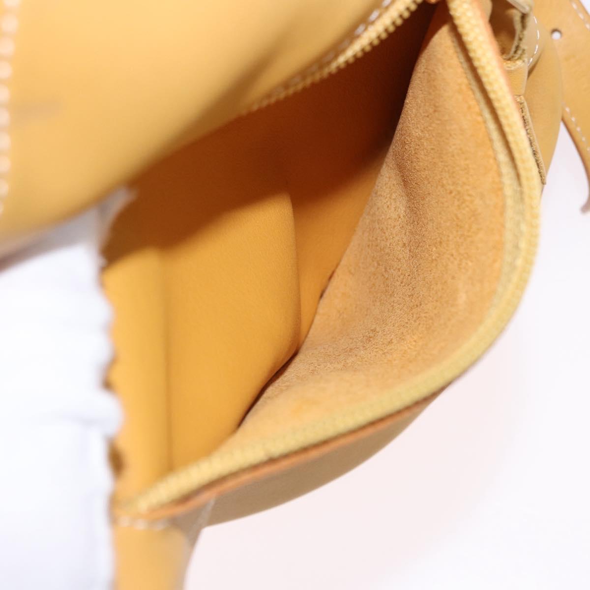 LOEWE Anton Backpack Leather Yellow Gold Auth am12060A