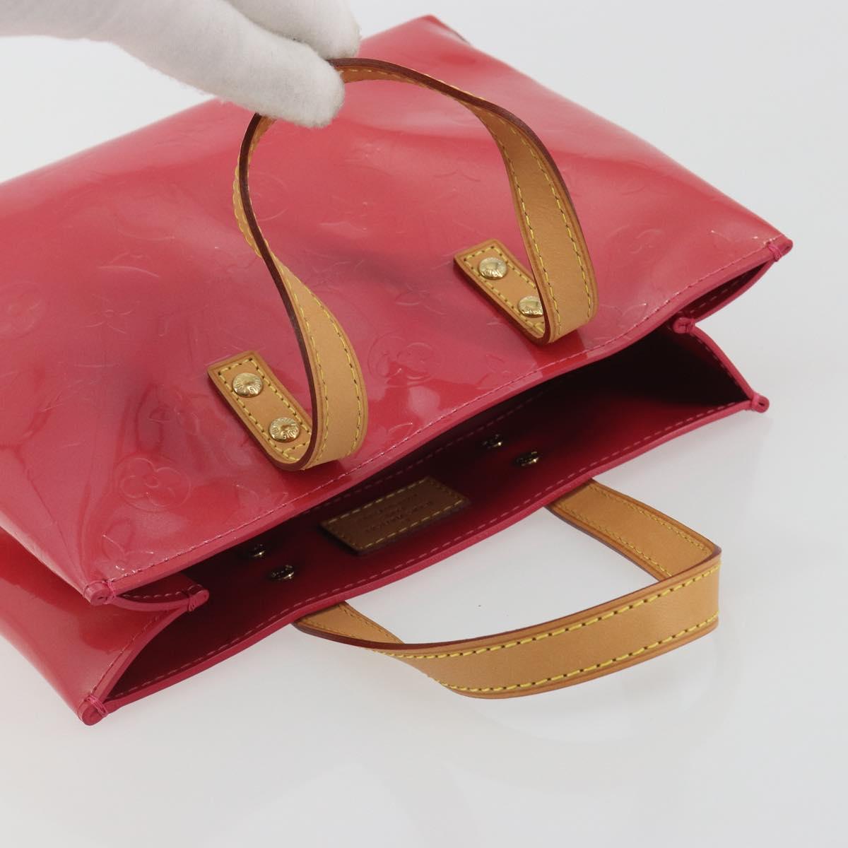 LOUIS VUITTON Monogram Vernis Reade PM Bag Fuchsia Pink M91221 LV Auth am12061V