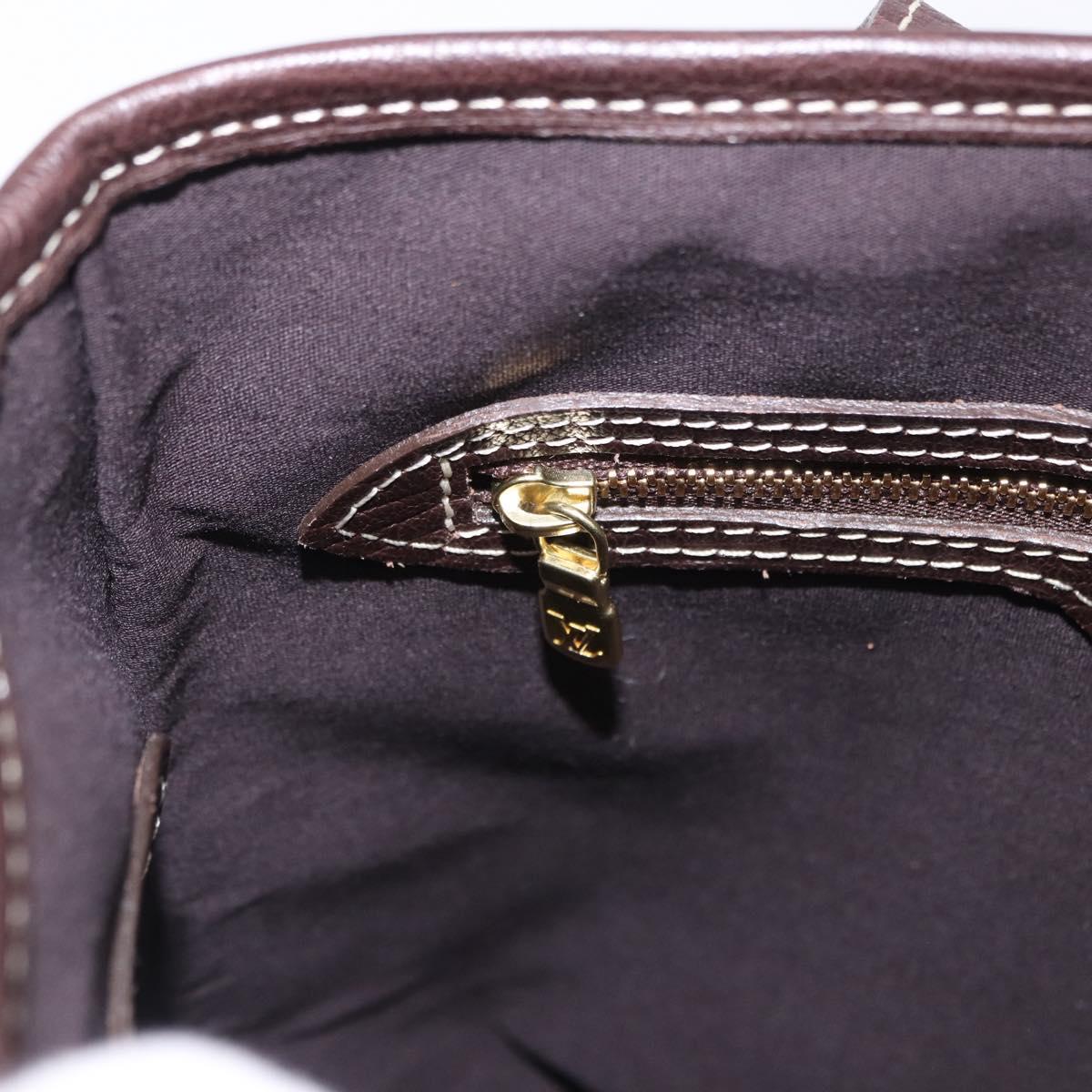 LOUIS VUITTON Monogram Mini Lin Bucket PM Bag Brown M95226 LV Auth am12082V