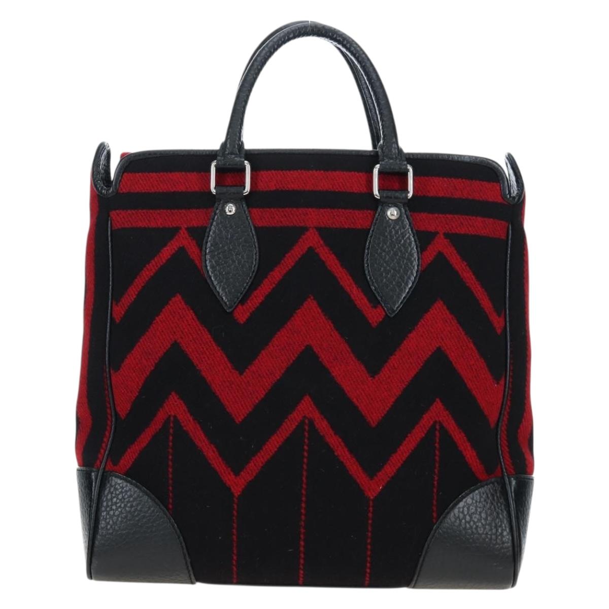 LOUIS VUITTON Covervale Hand Bag Wool Red M95241 LV Auth am12090SAV