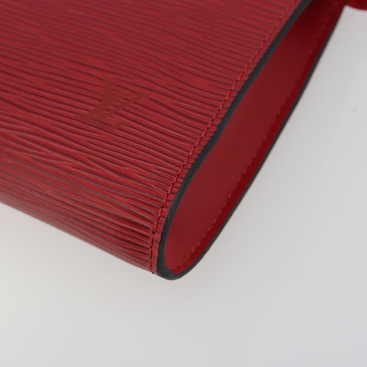 LOUIS VUITTON Epi Pochette Accessoires Pouch Red M52947 LV Auth am12093V