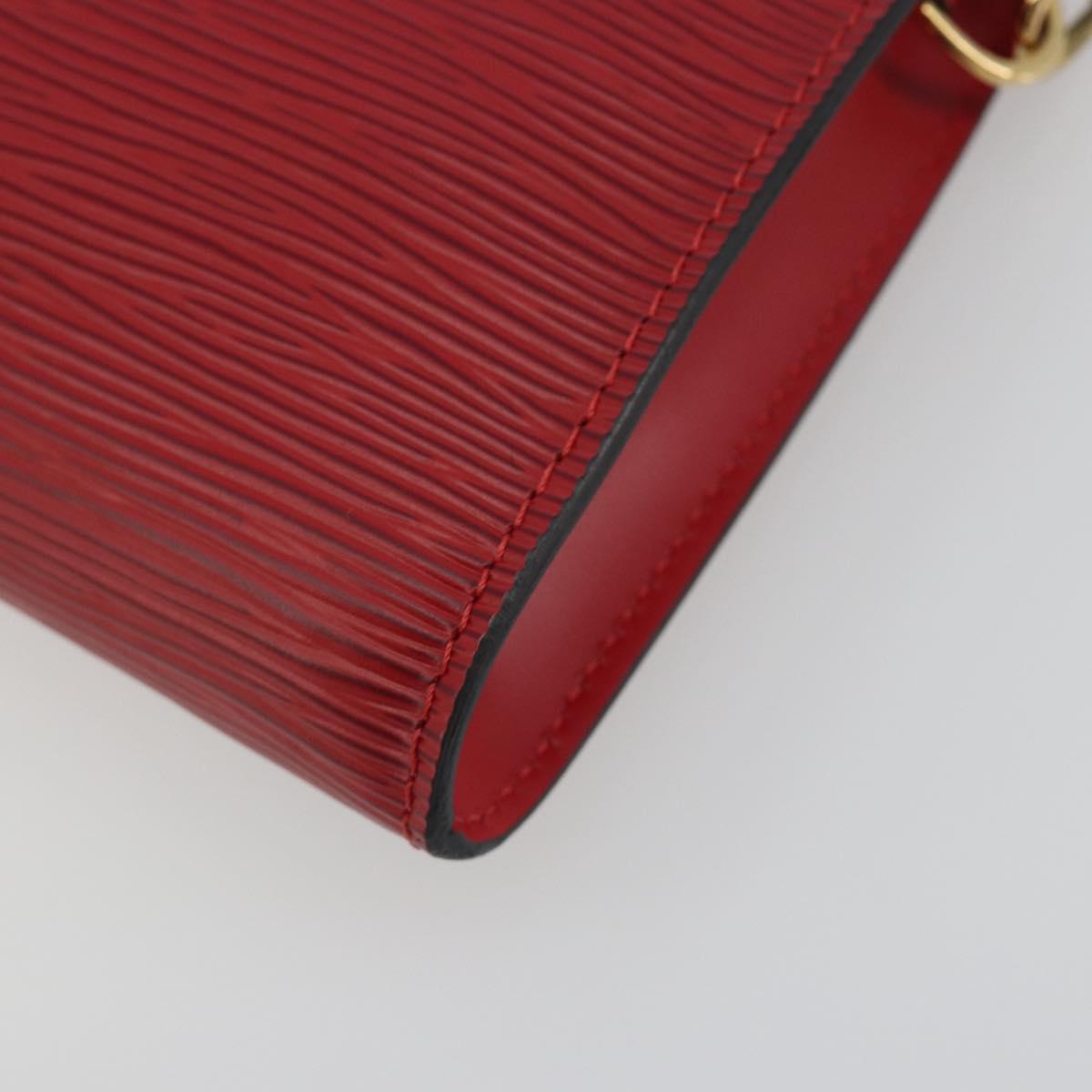 LOUIS VUITTON Epi Pochette Accessoires Pouch Red M52947 LV Auth am12093V