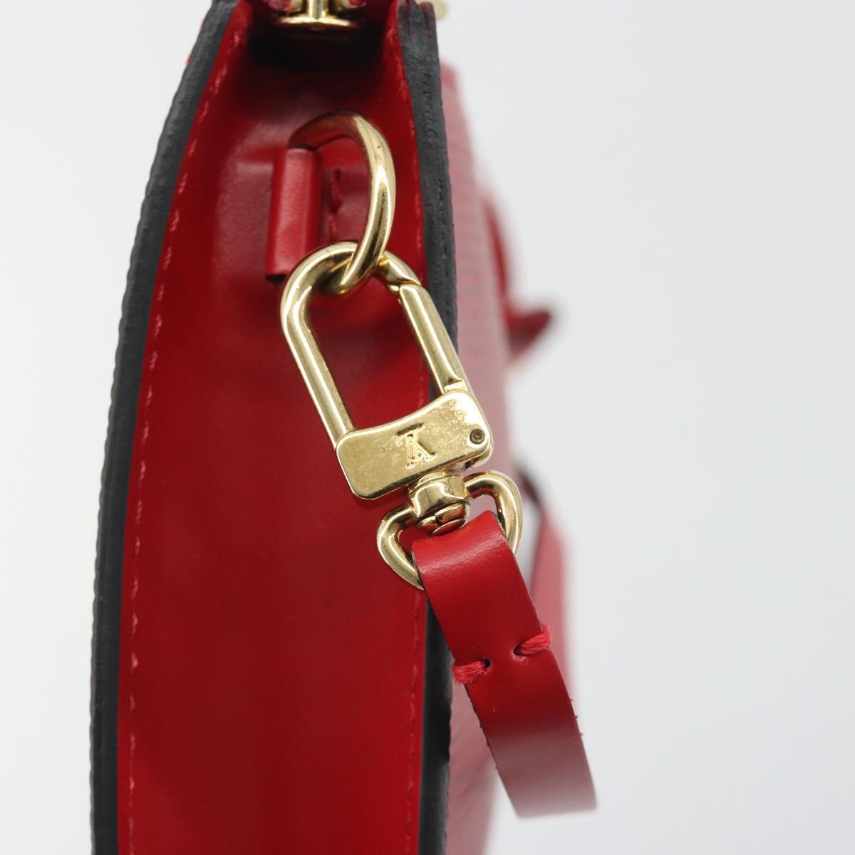 LOUIS VUITTON Epi Pochette Accessoires Pouch Red M52947 LV Auth am12093V
