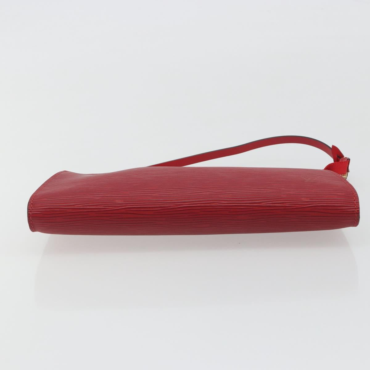 LOUIS VUITTON Epi Pochette Accessoires Pouch Red M52947 LV Auth am12093V