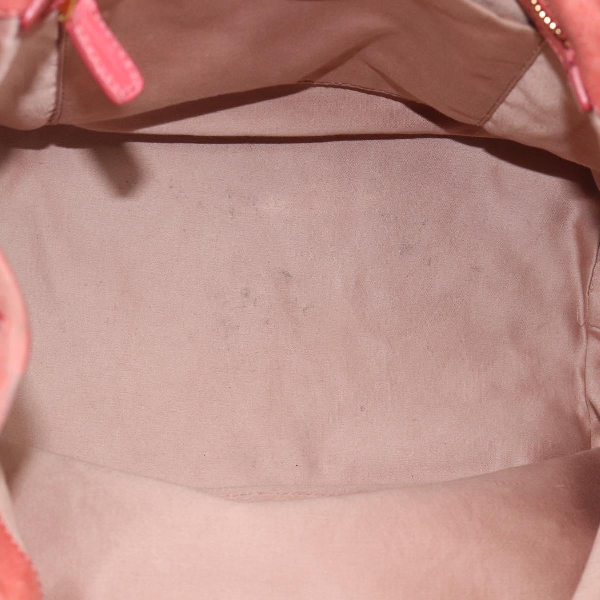 Miu Miu Hand Bag Leather 2way Pink Gold Auth am12098V