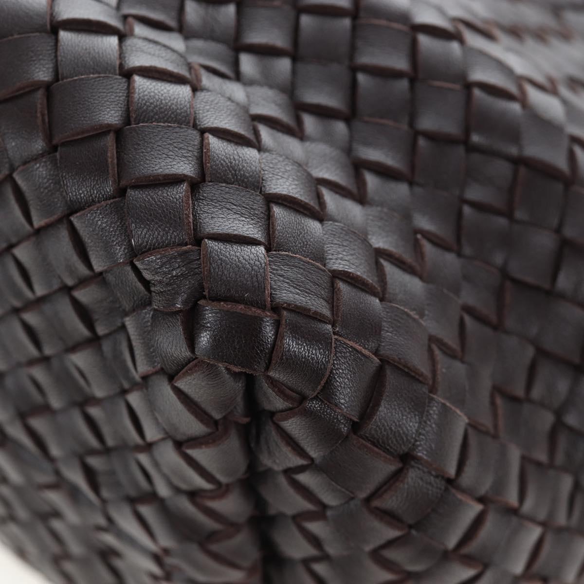BOTTEGA VENETA INTRECCIATO Cabas PM Bag Leather Brown 141498 Auth am12100SAM