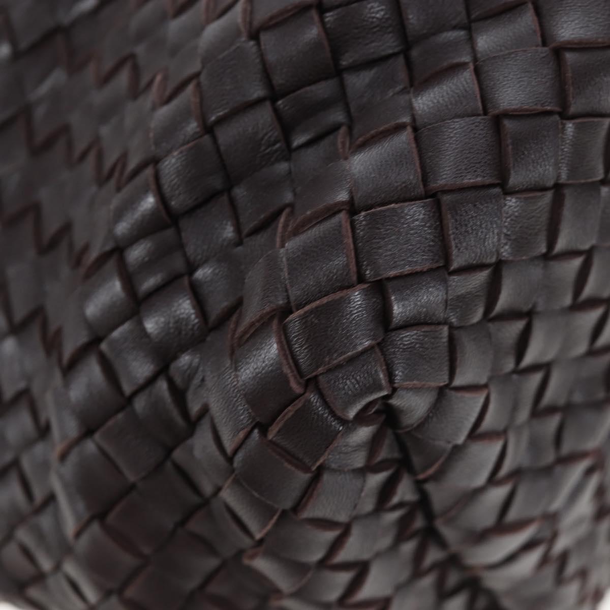 BOTTEGA VENETA INTRECCIATO Cabas PM Bag Leather Brown 141498 Auth am12100SAM