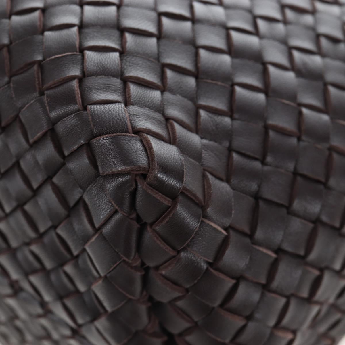BOTTEGA VENETA INTRECCIATO Cabas PM Bag Leather Brown 141498 Auth am12100SAM