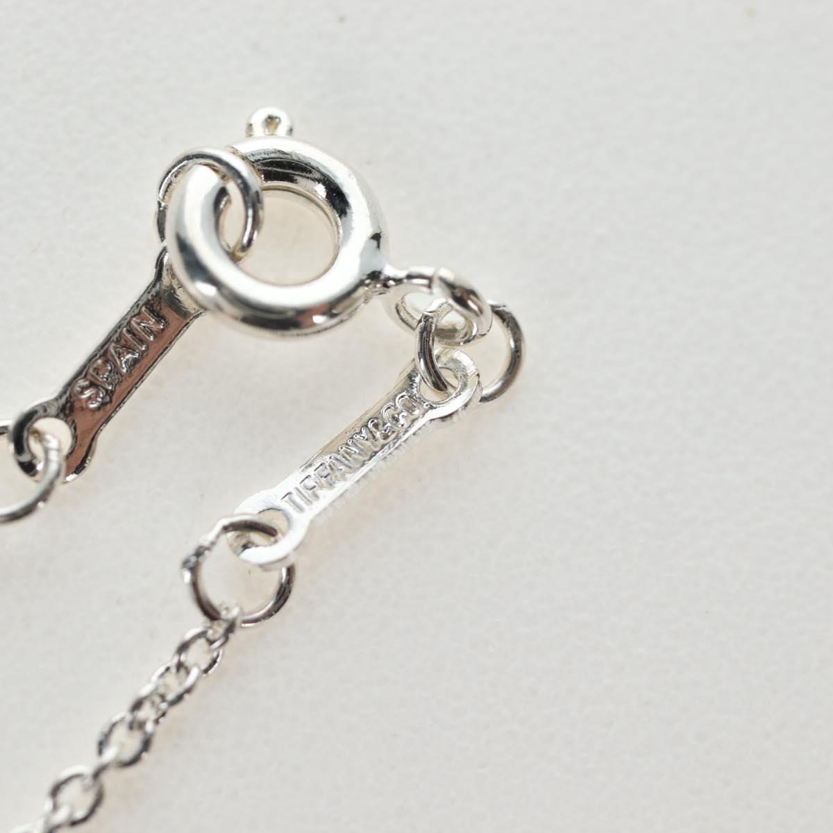 TIFFANY&Co. Double Rubbing Heart Necklace Ag925 Silver Auth am12119M
