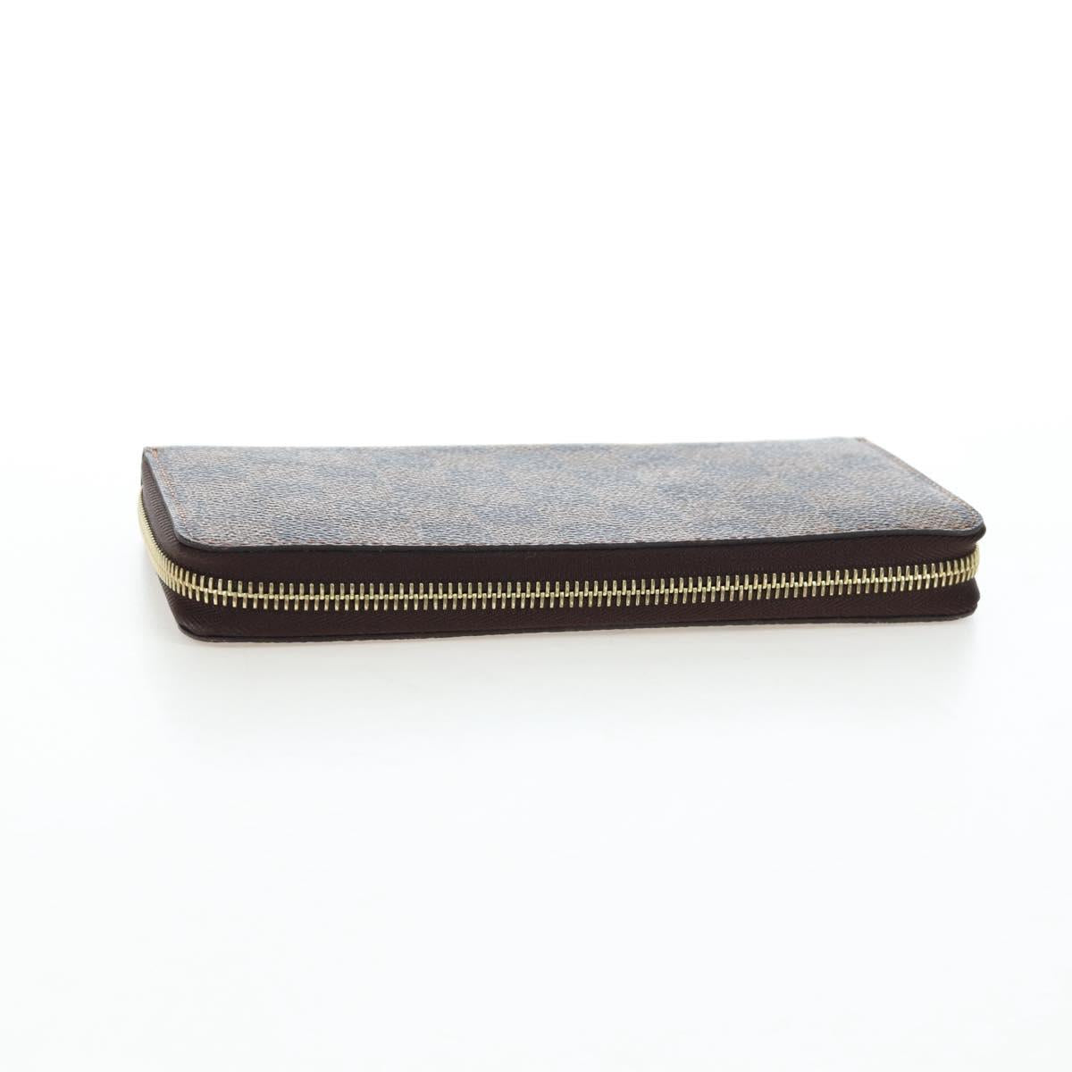 LOUIS VUITTON Damier Ebene Zippy Wallet Long Wallet N41661 LV Auth am12132V