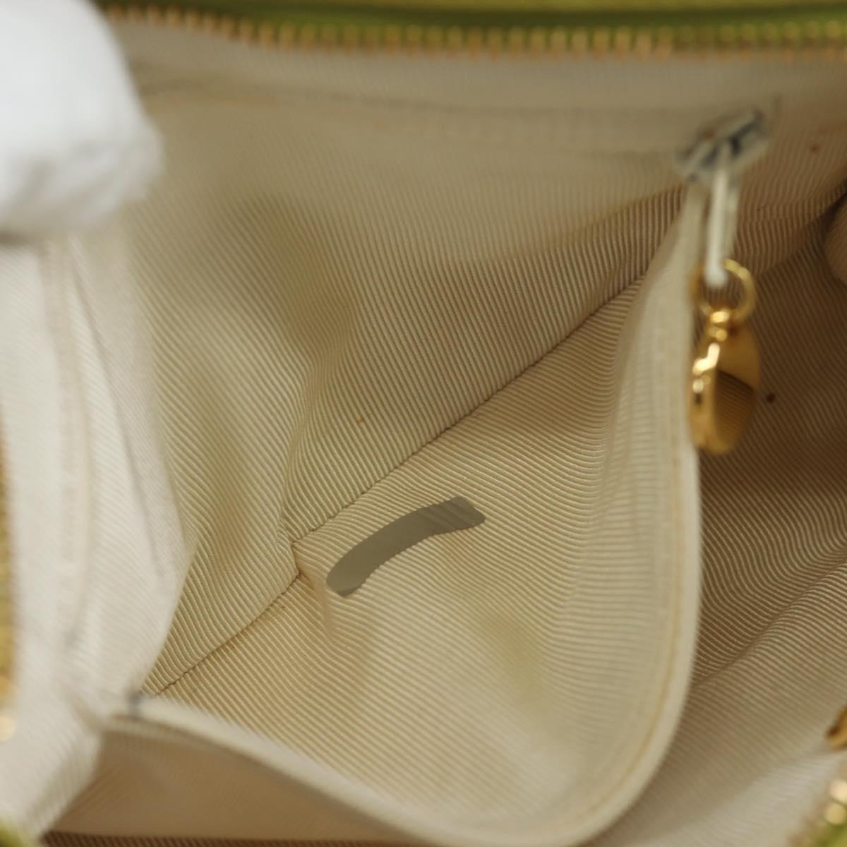 CHANEL Waist bag Caviar Skin Lime Yellow Gold CC Auth am12134V
