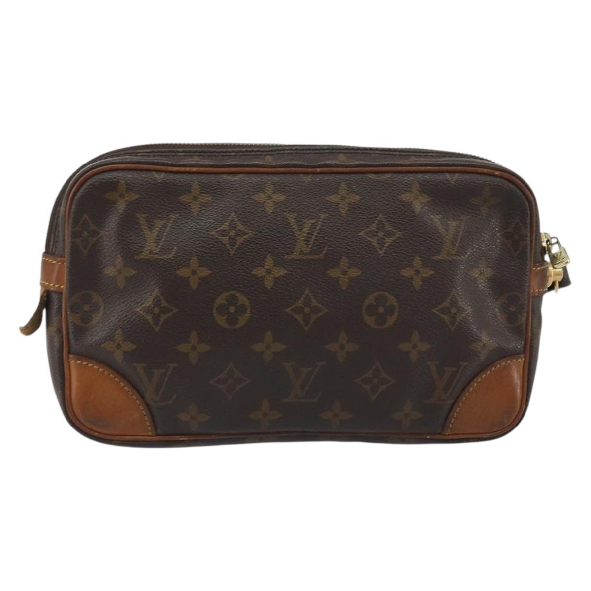 LOUIS VUITTON Monogram Marly Dragonne GM Clutch Bag M51825 LV Auth am12137