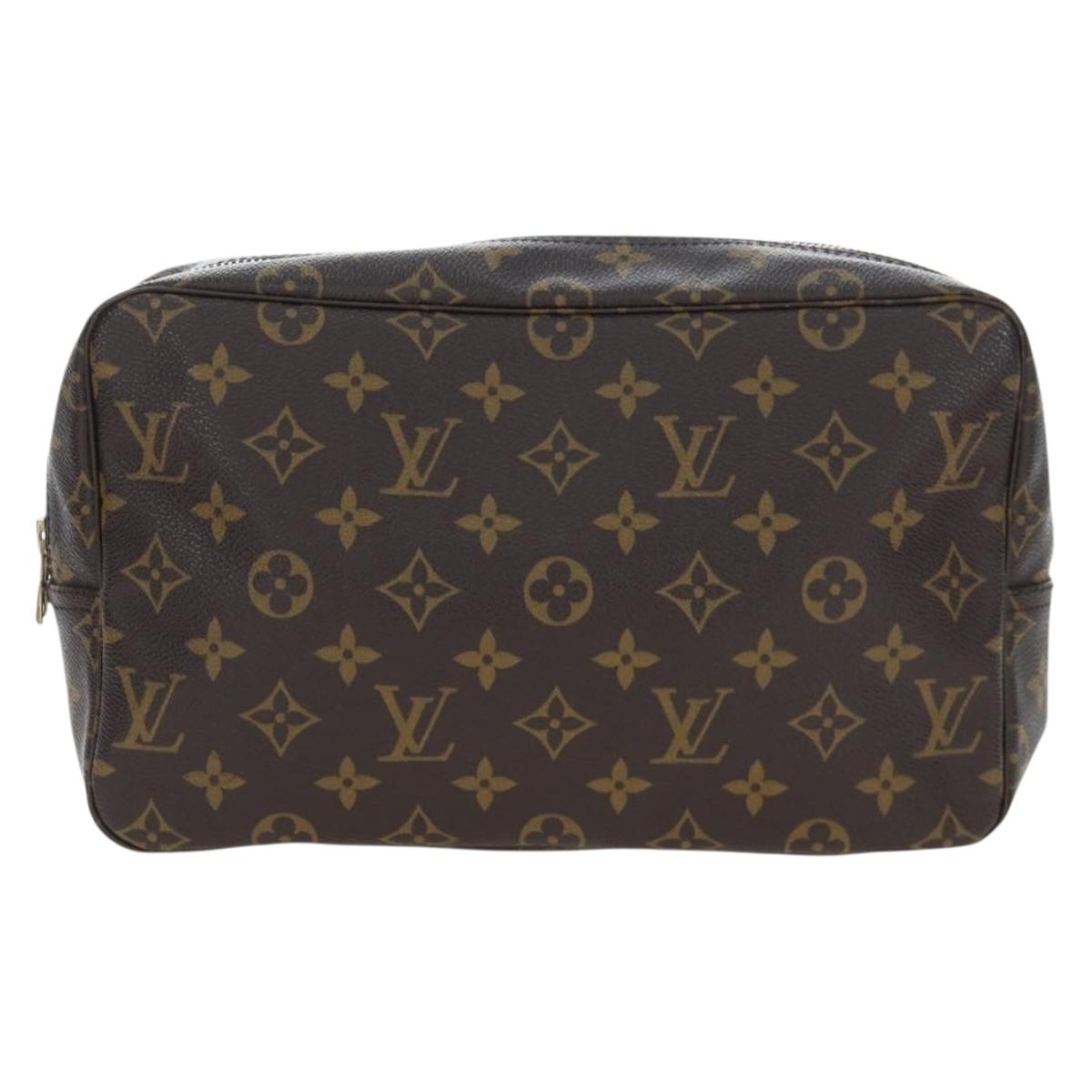 LOUIS VUITTON Monogram Trousse Toilette 28 Clutch Bag M47522 LV Auth am12143V