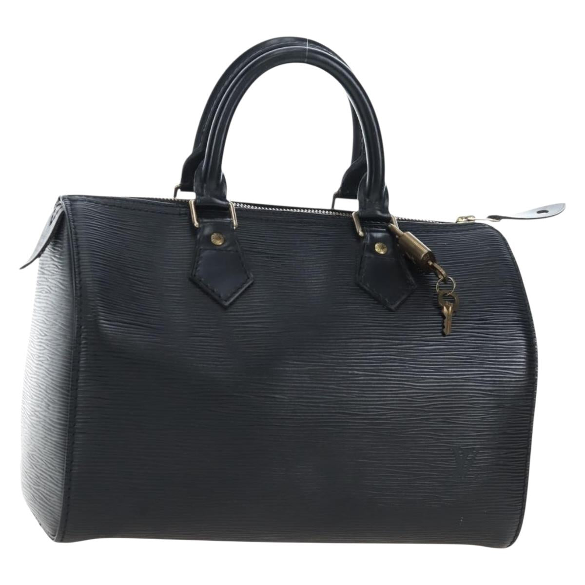 LOUIS VUITTON Epi Speedy 25 Hand Bag Black M59042 LV Auth am12144V