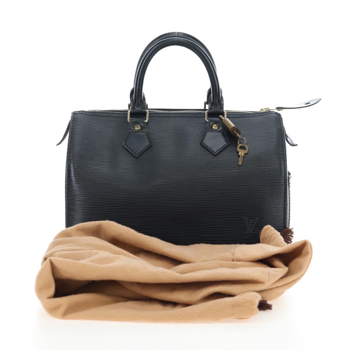 LOUIS VUITTON Epi Speedy 25 Hand Bag Black M59042 LV Auth am12144V