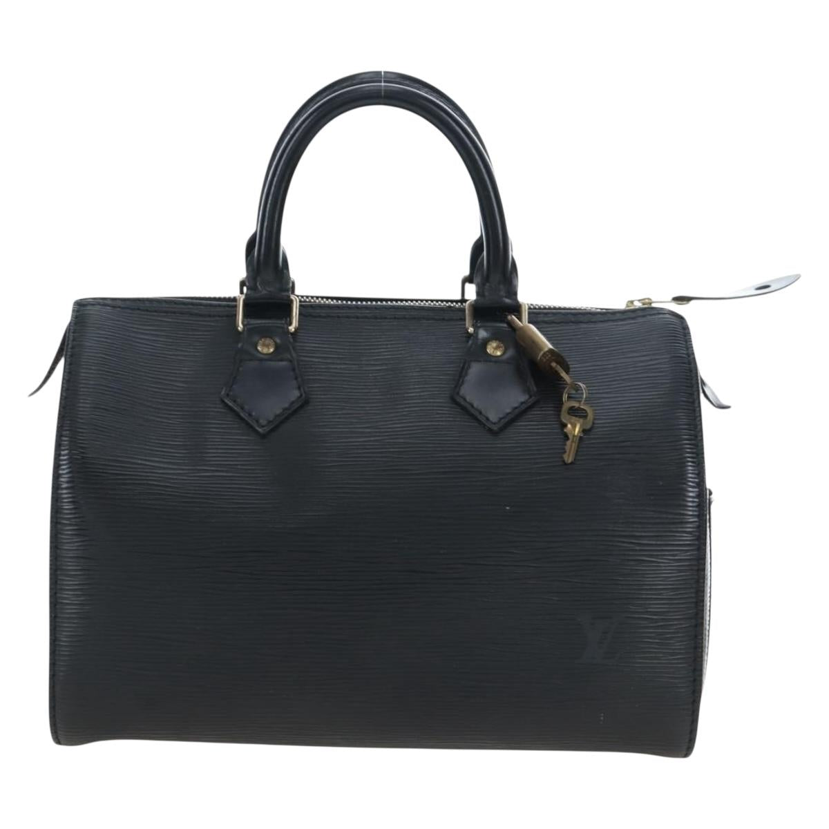 LOUIS VUITTON Epi Speedy 25 Hand Bag Black M59042 LV Auth am12144V