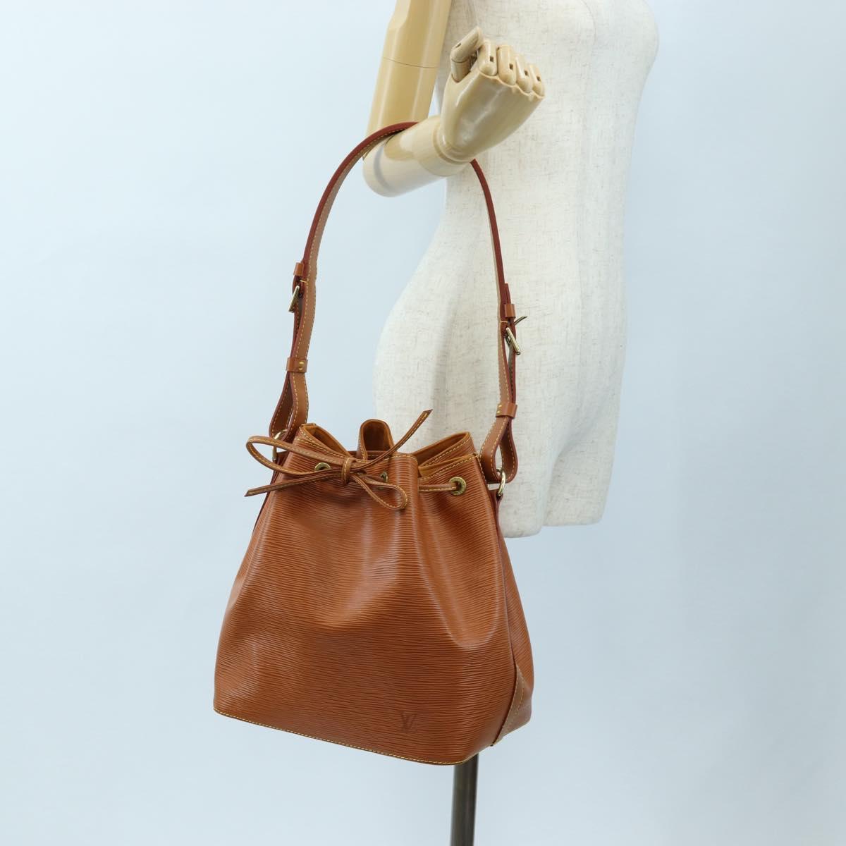 LOUIS VUITTON Epi Petit Noe Shoulder Bag Zipangu Gold M44108 LV Auth am12147V