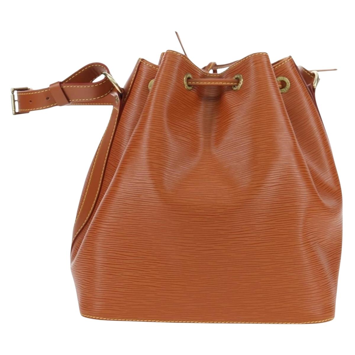 LOUIS VUITTON Epi Petit Noe Shoulder Bag Zipangu Gold M44108 LV Auth am12147V