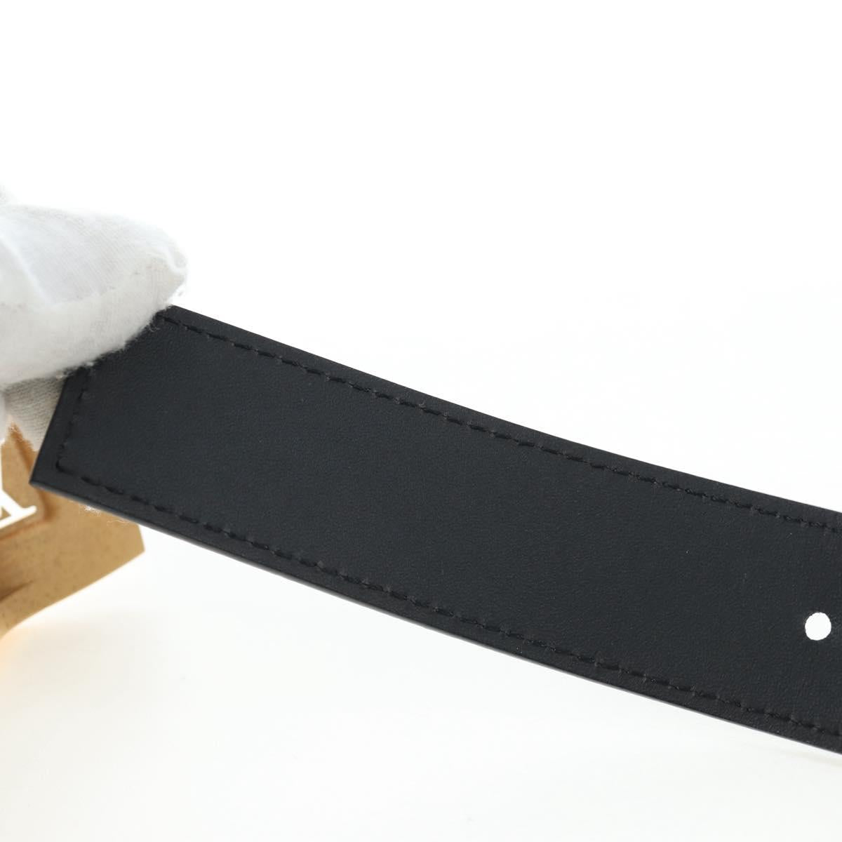 LOUIS VUITTON Multicolor Ceinture LV Cut Belt Black LV Auth am12148A