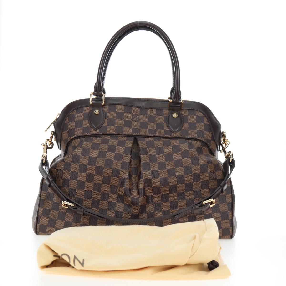 LOUIS VUITTON Damier Ebene Trevi PM Hand Bag 2way N51997 LV Auth am12149M