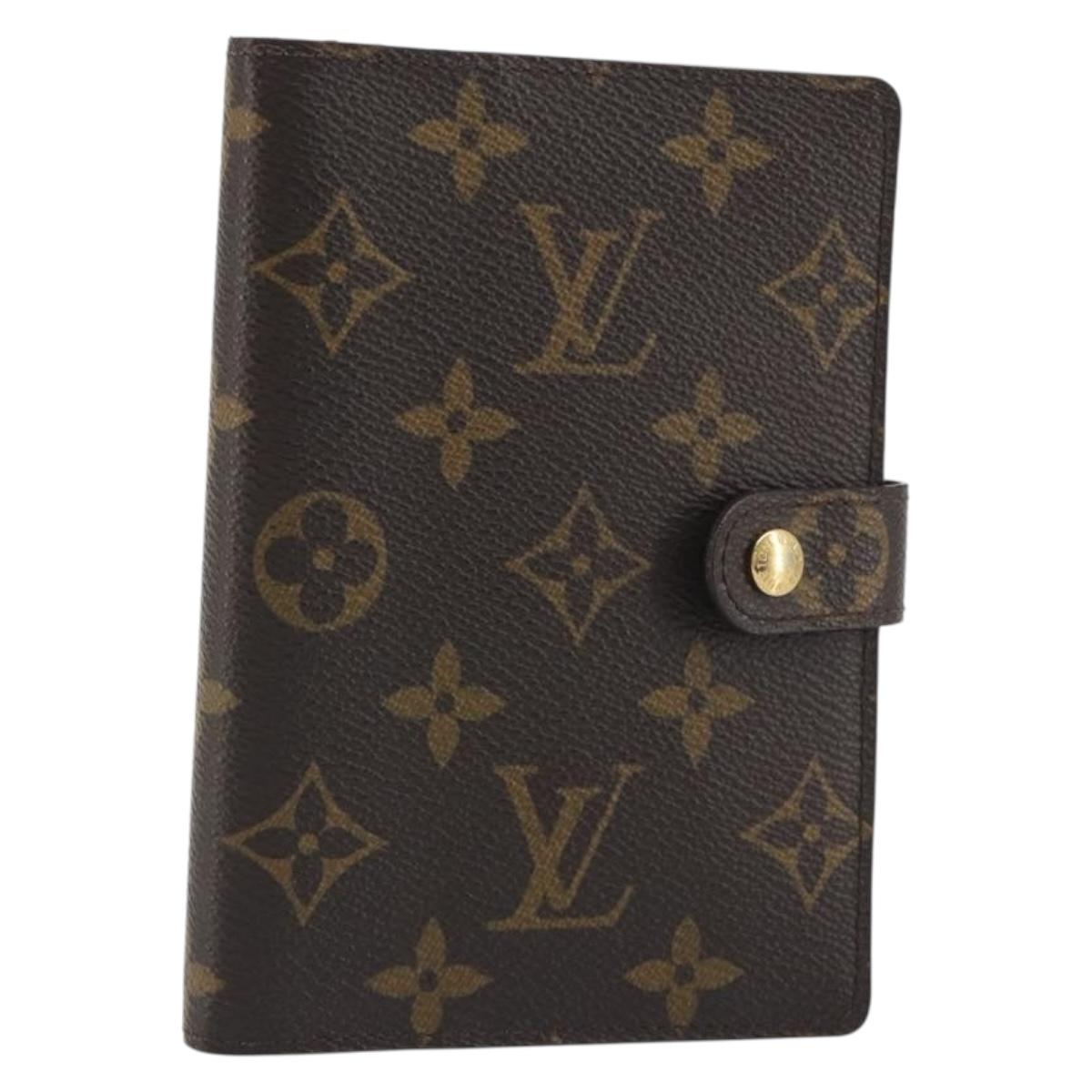 LOUIS VUITTON Monogram Agenda PM Day Planner Cover R20005 LV Auth am12167A