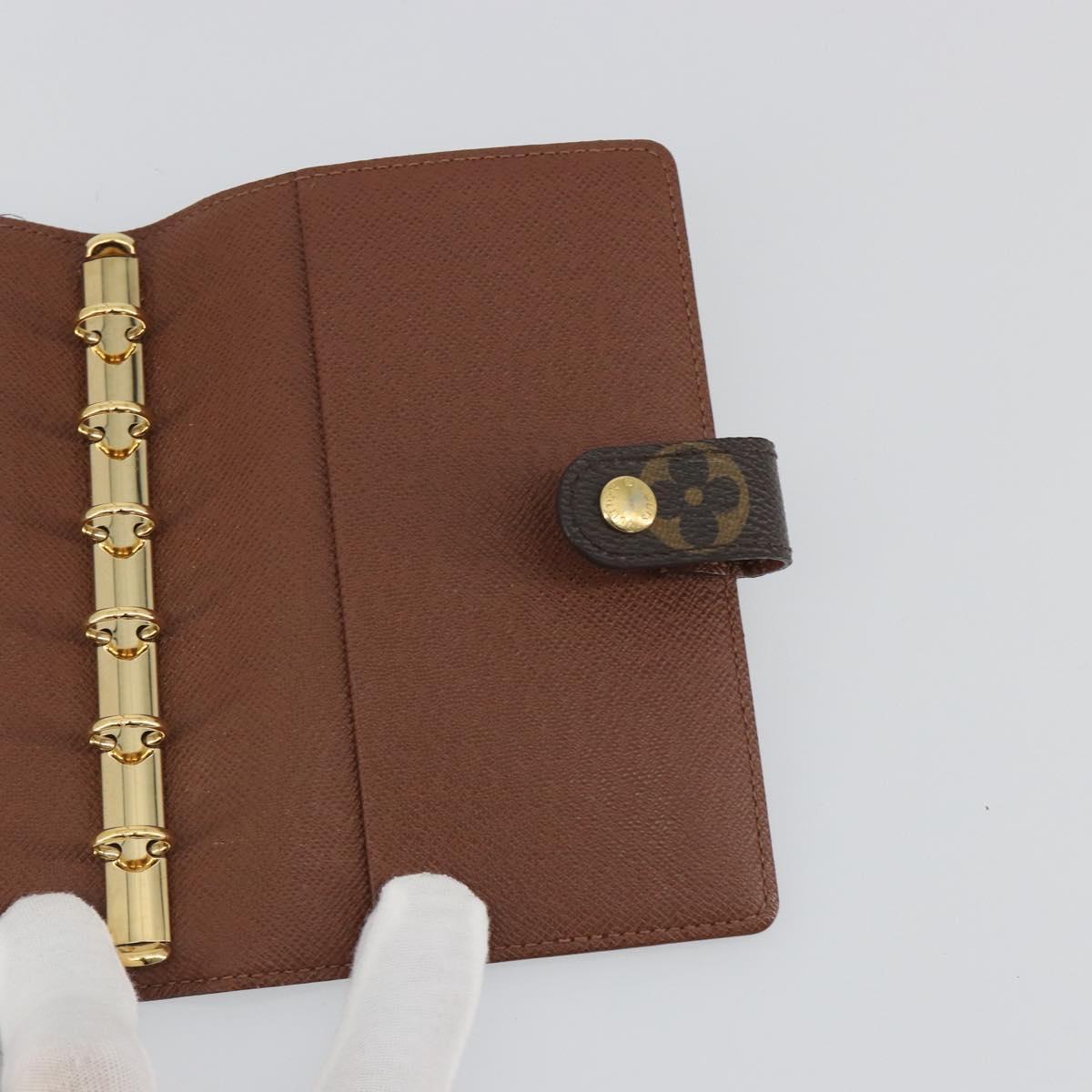 LOUIS VUITTON Monogram Agenda PM Day Planner Cover R20005 LV Auth am12167A