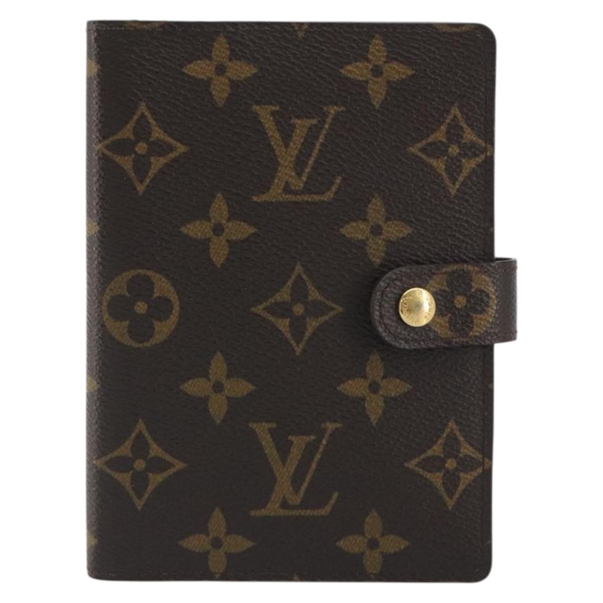 LOUIS VUITTON Monogram Agenda PM Day Planner Cover R20005 LV Auth am12167A