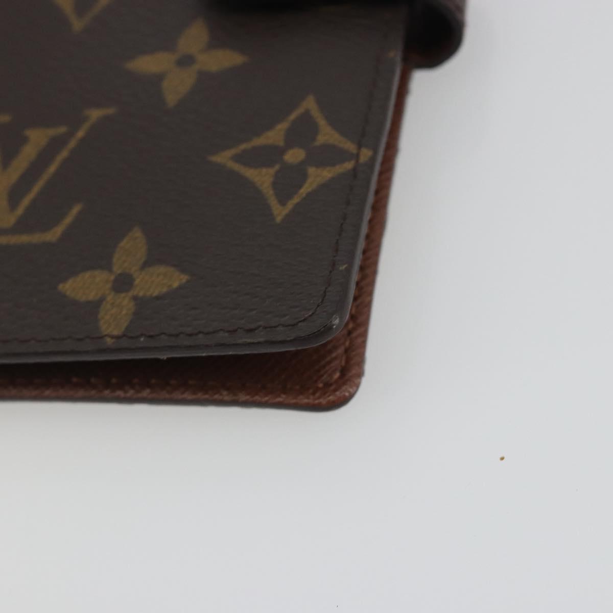 LOUIS VUITTON Monogram Agenda PM Day Planner Cover R20005 LV Auth am12167A