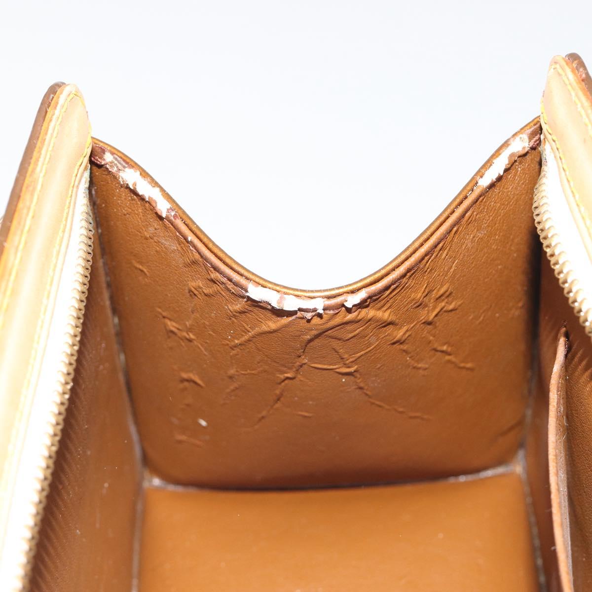 LOUIS VUITTON Monogram Vernis Mini Forsythe Hand Bag Bronze M91120 Auth am12170A