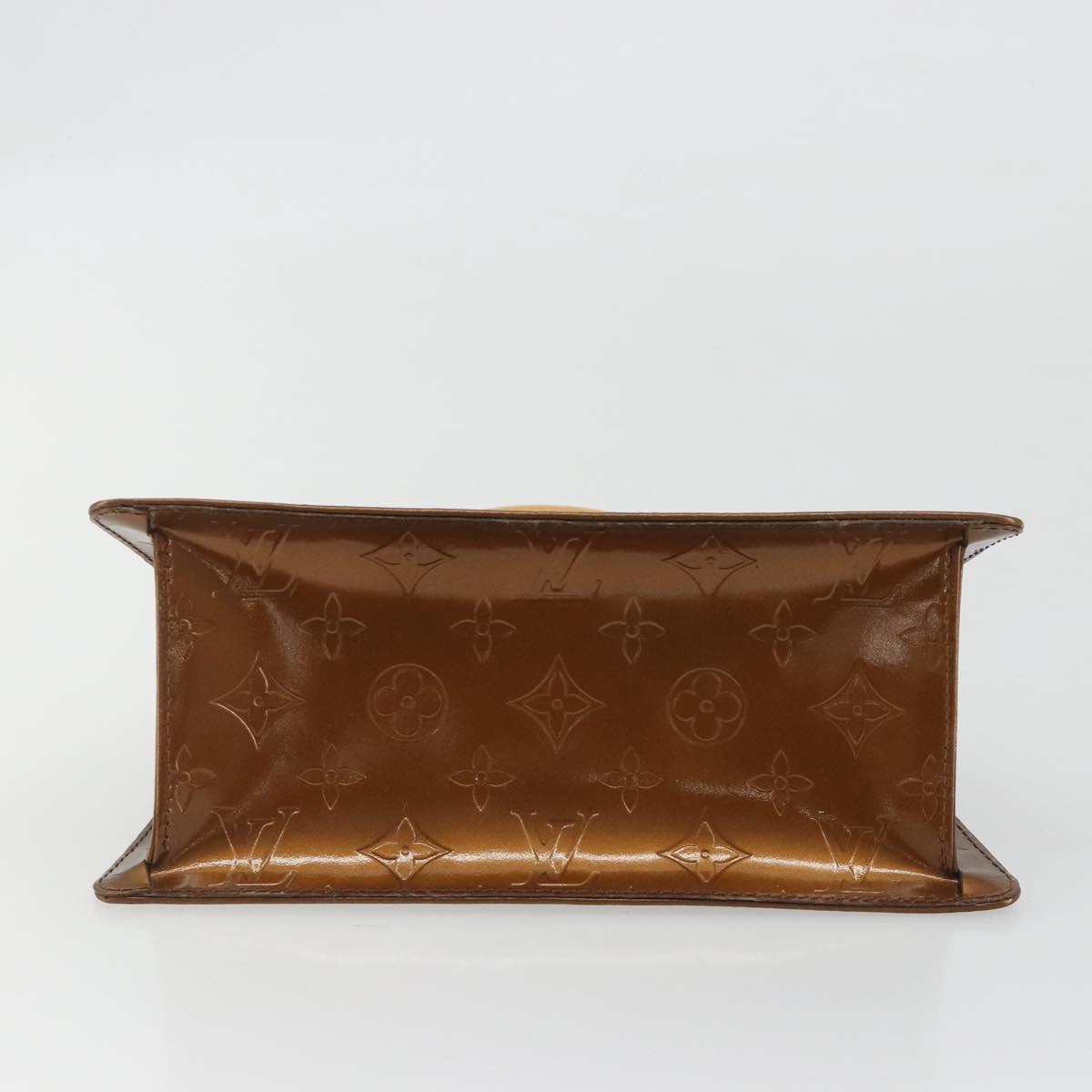 LOUIS VUITTON Monogram Vernis Mini Forsythe Hand Bag Bronze M91120 Auth am12170A