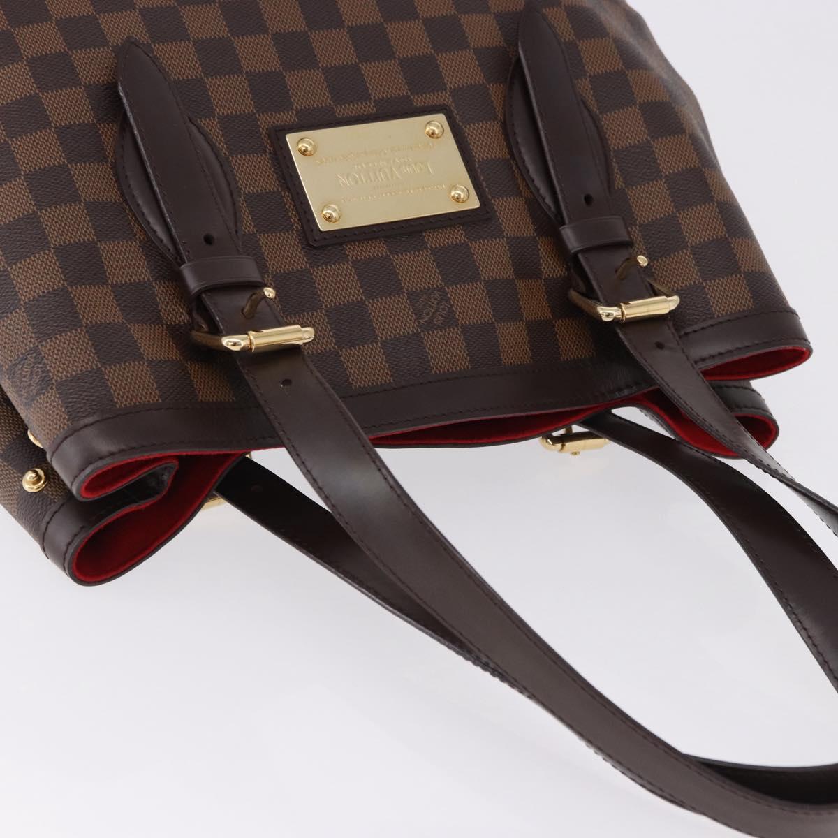 LOUIS VUITTON Damier Ebene Hampstead MM Tote Bag N51204 LV Auth am12171V
