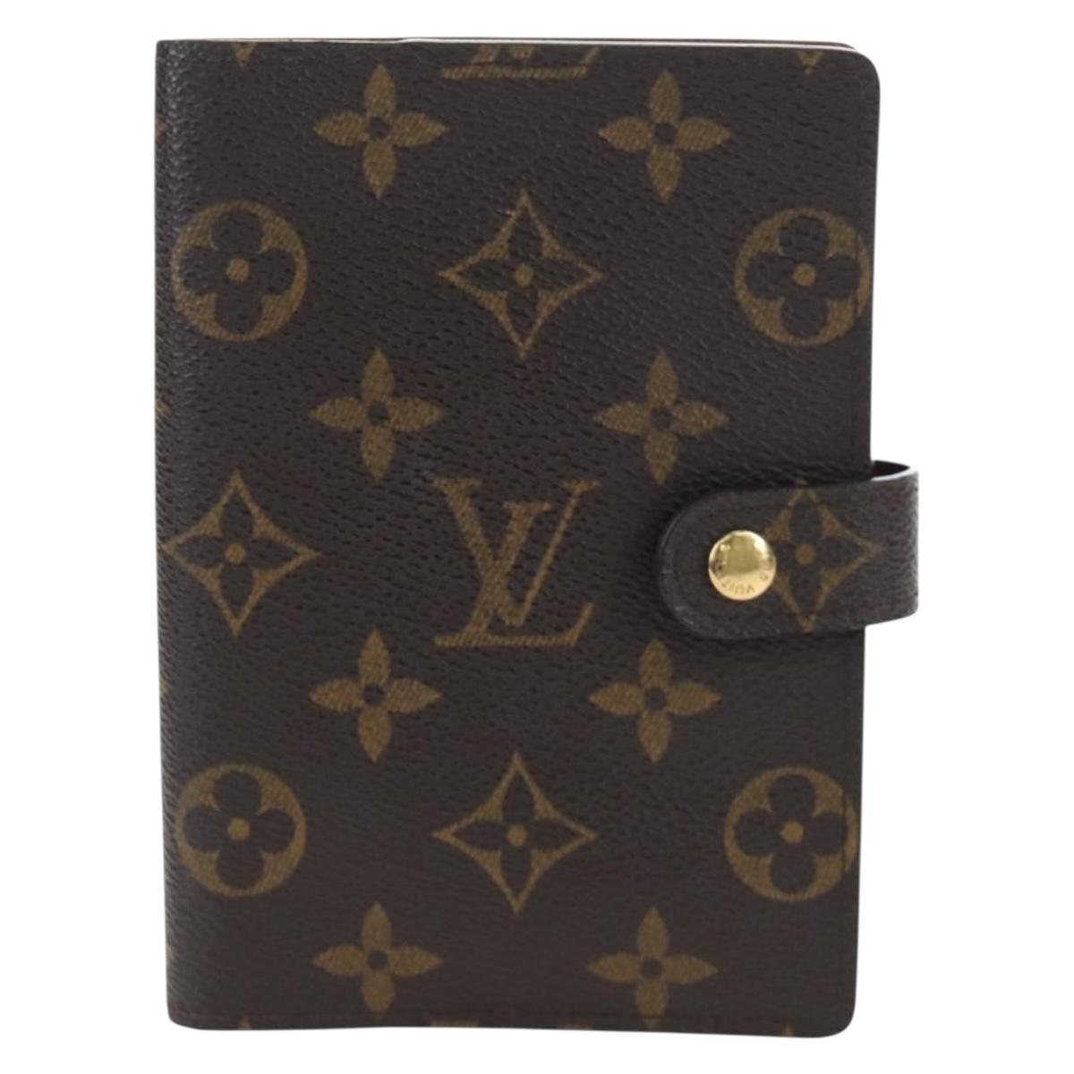 LOUIS VUITTON Monogram Agenda PM Day Planner Cover R20005 LV Auth am12172V