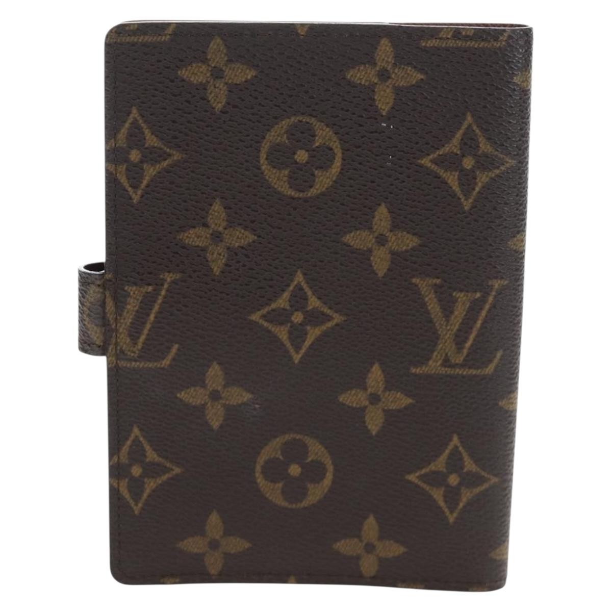 LOUIS VUITTON Monogram Agenda PM Day Planner Cover R20005 LV Auth am12172V