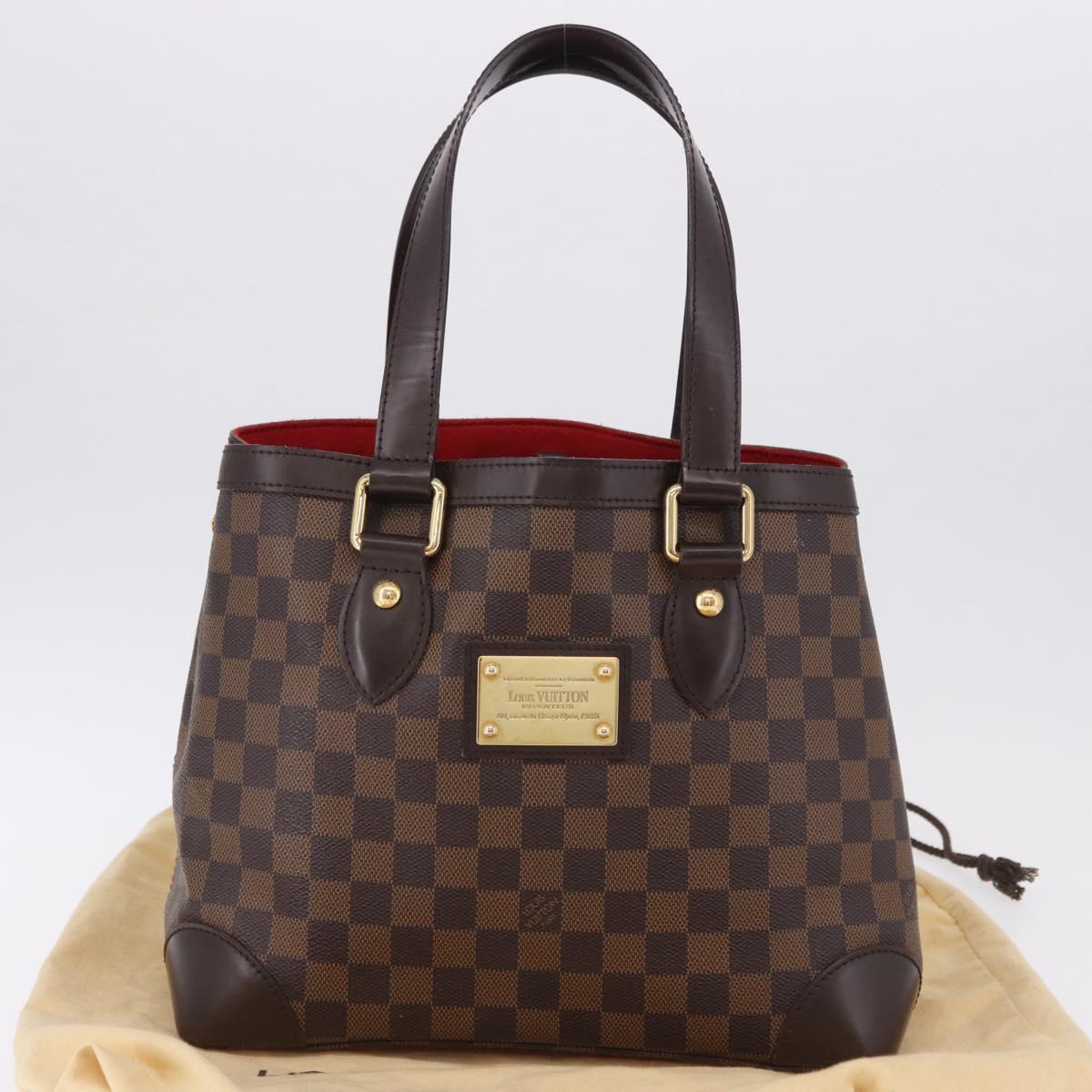 LOUIS VUITTON Damier Ebene Hampstead PM Tote Bag N51205 LV Auth am12178V