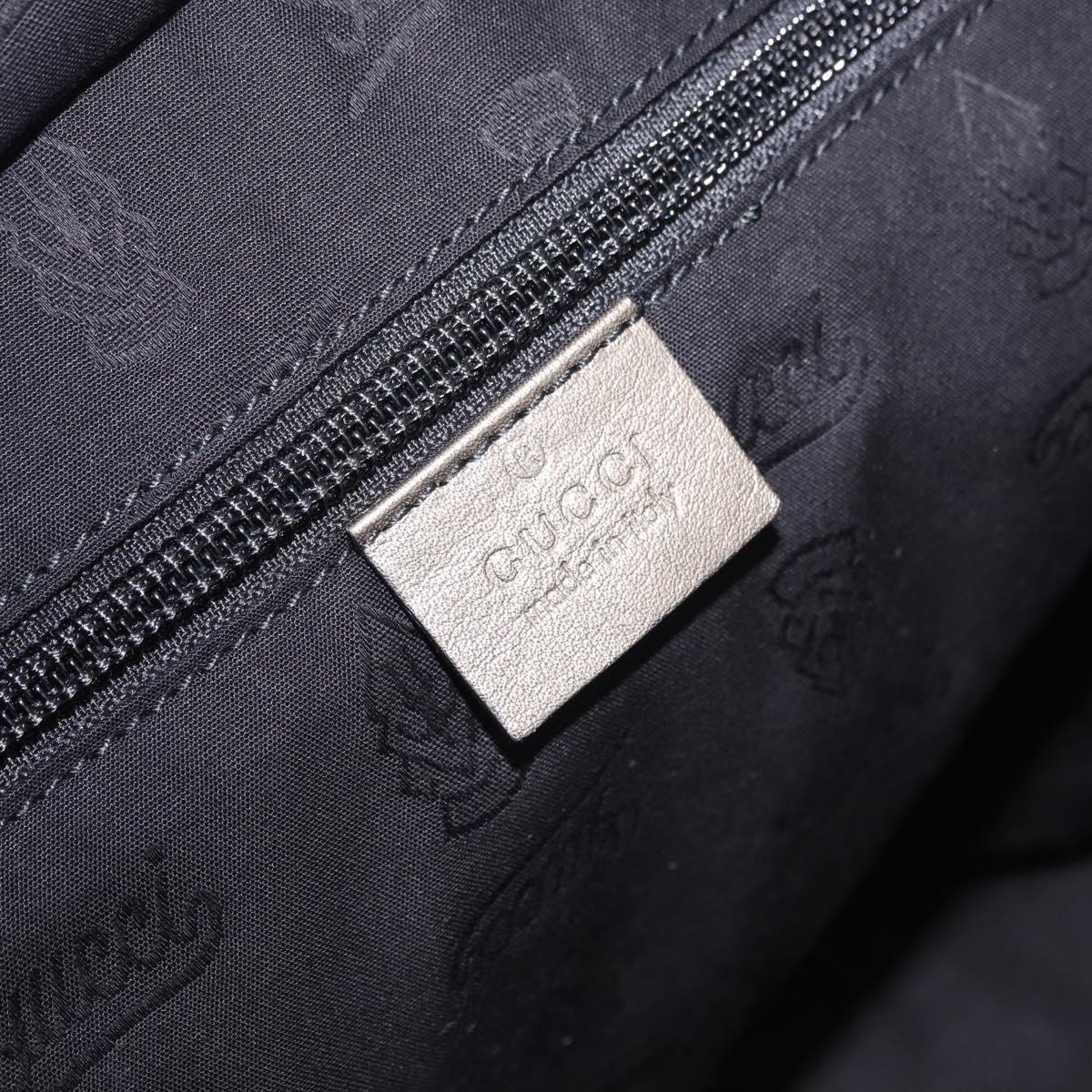 GUCCI GG implementation Tote Bag PVC Gray 211120 Auth am12189V