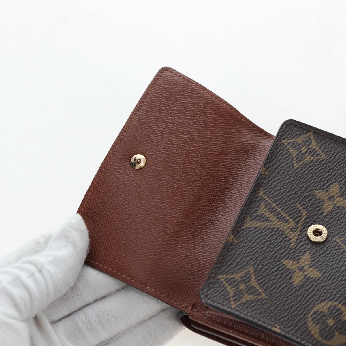 LOUIS VUITTON Monogram Porte Monnaie Bier Cartes Crdit M61652 LV Auth am12191V