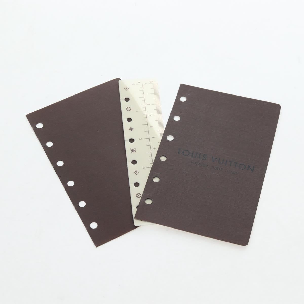 LOUIS VUITTON Monogram Agenda PM Day Planner Cover R20005 LV Auth am12195V