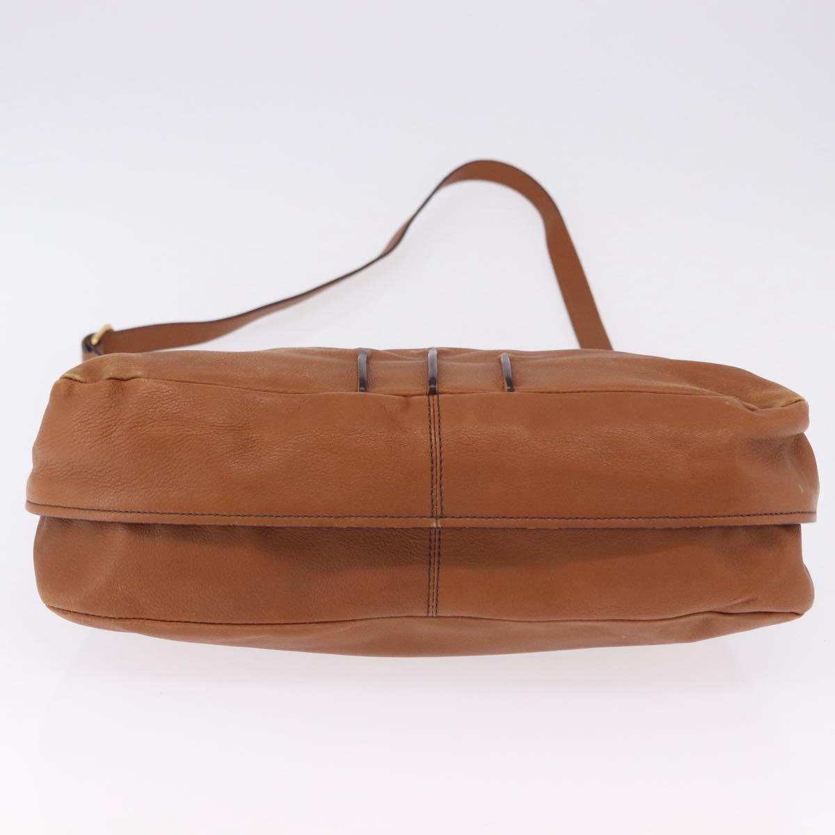 Chloe Margaret Hand Bag Leather 2way Brown Gold Auth am12208A