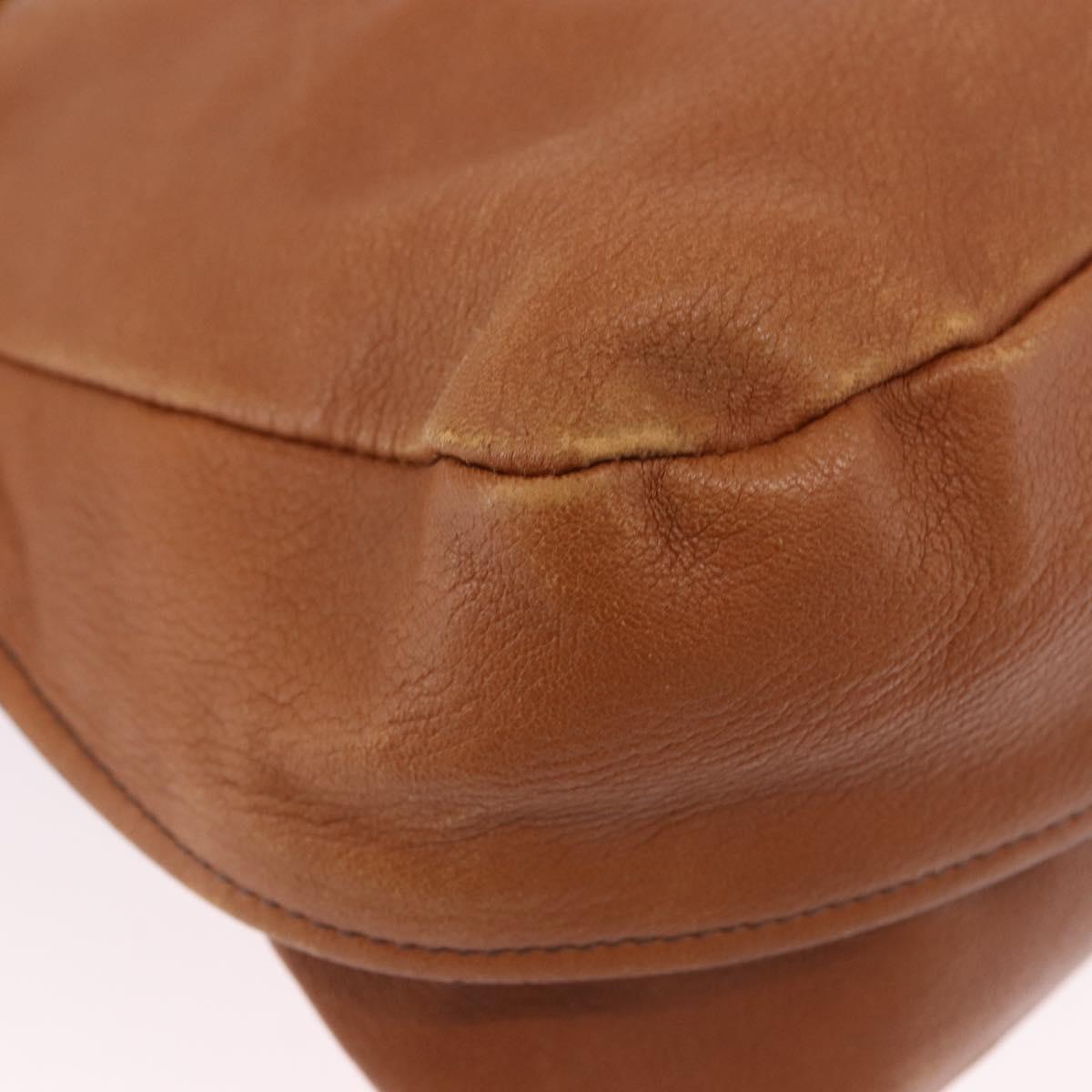 Chloe Margaret Hand Bag Leather 2way Brown Gold Auth am12208A