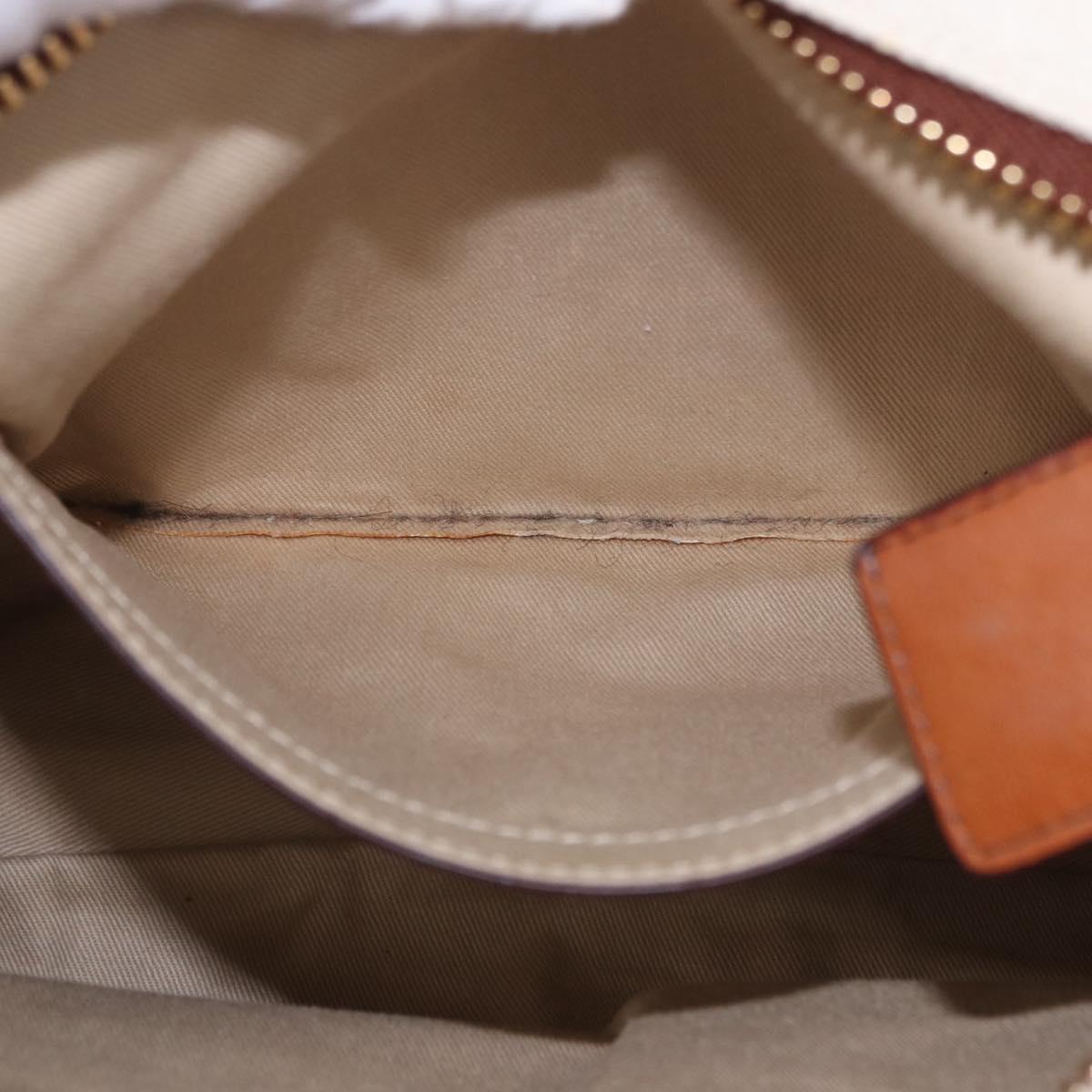 Chloe Margaret Hand Bag Leather 2way Brown Gold Auth am12208A