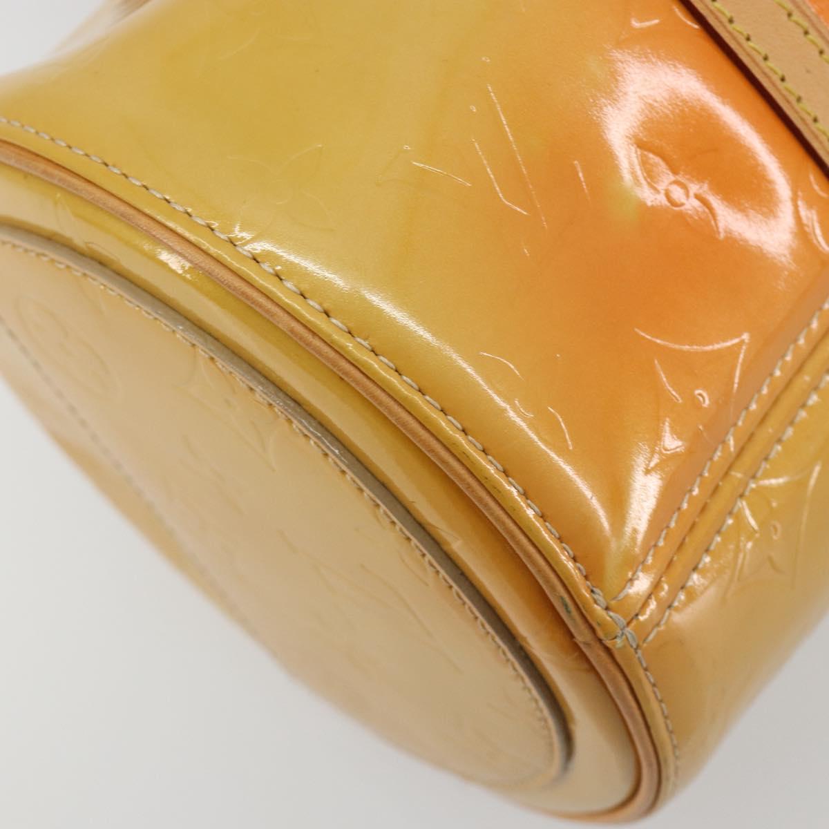 LOUIS VUITTON Monogram Vernis Bedford Hand Bag Beige M91006 LV Auth am12215V