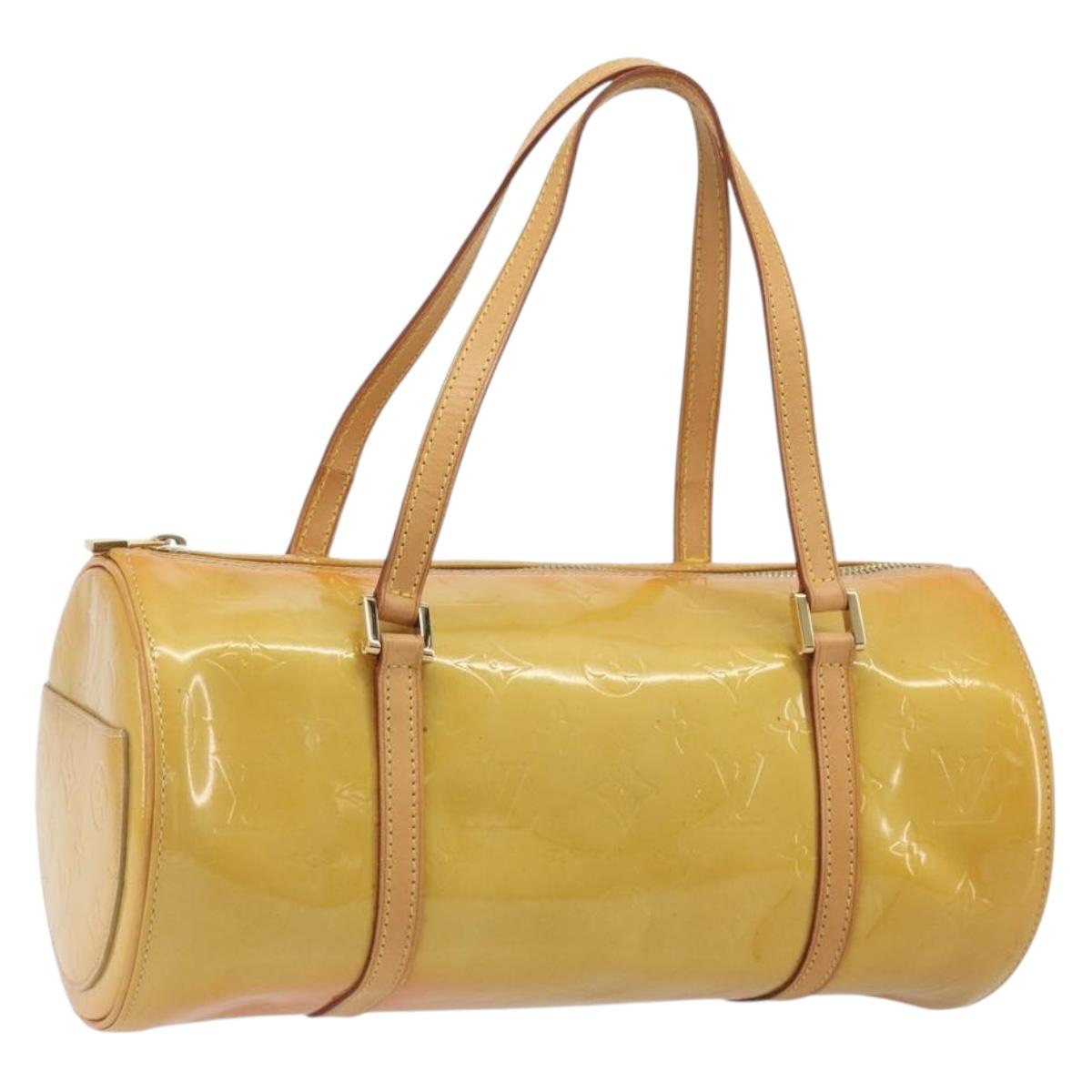 LOUIS VUITTON Monogram Vernis Bedford Hand Bag Beige M91006 LV Auth am12215V