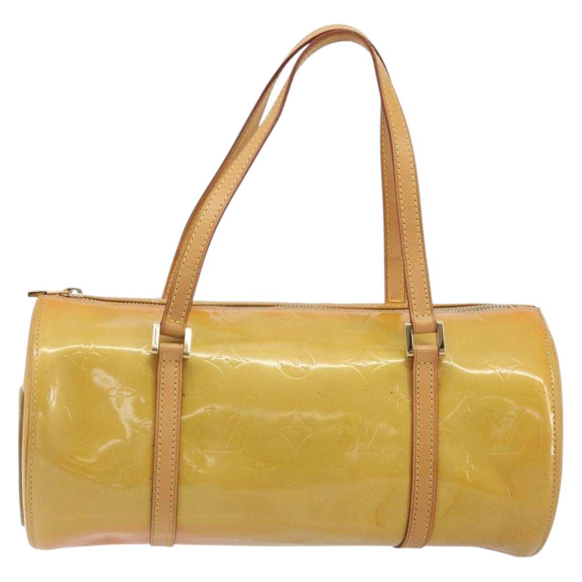 LOUIS VUITTON Monogram Vernis Bedford Hand Bag Beige M91006 LV Auth am12215V