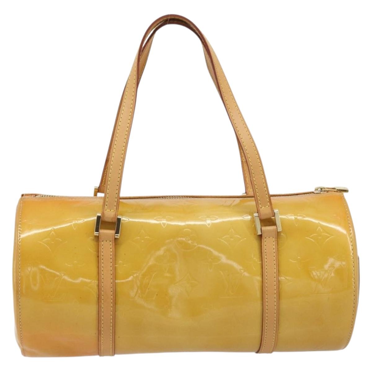 LOUIS VUITTON Monogram Vernis Bedford Hand Bag Beige M91006 LV Auth am12215V