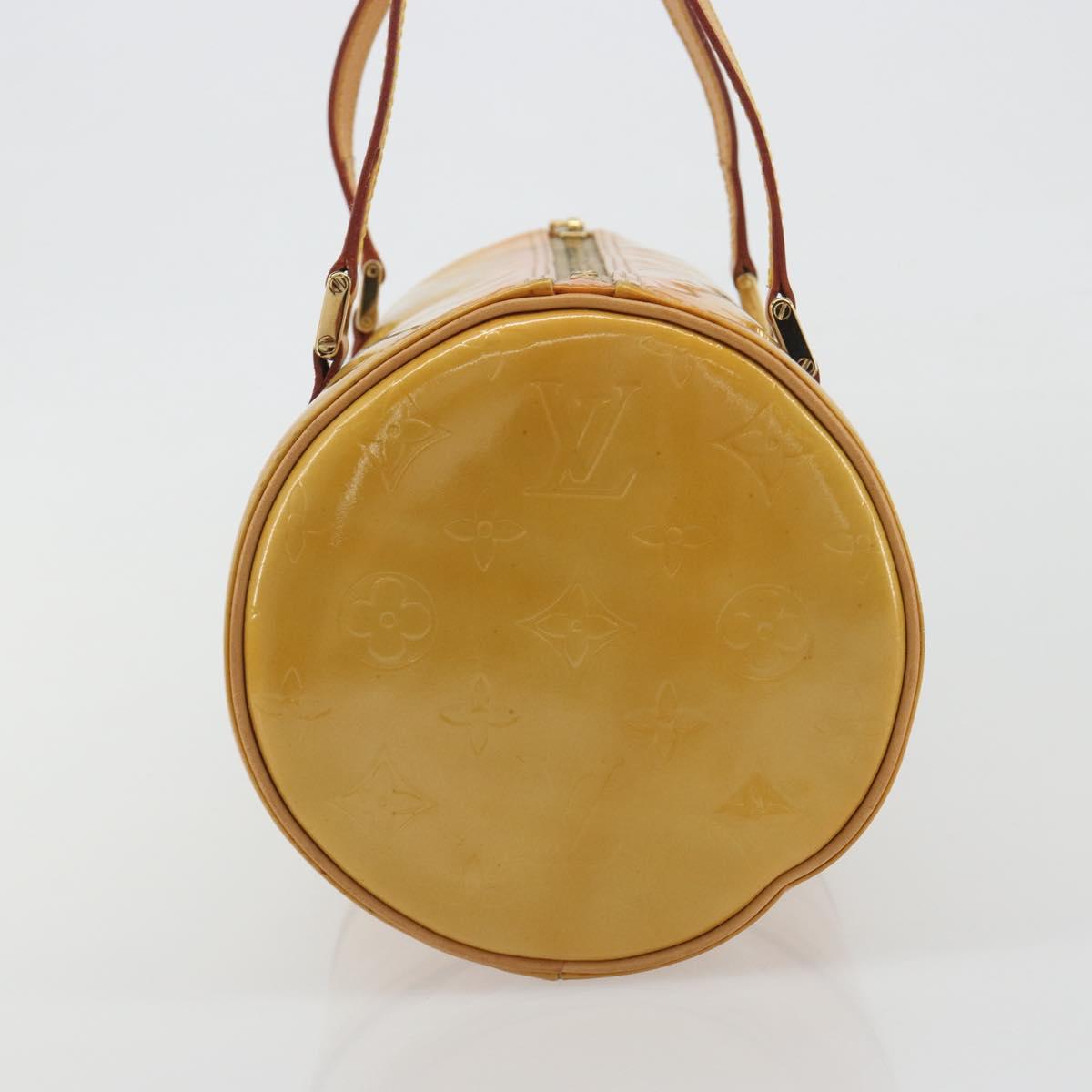 LOUIS VUITTON Monogram Vernis Bedford Hand Bag Beige M91006 LV Auth am12215V