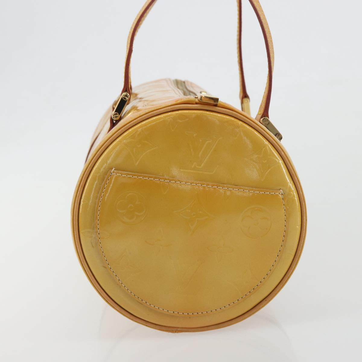 LOUIS VUITTON Monogram Vernis Bedford Hand Bag Beige M91006 LV Auth am12215V