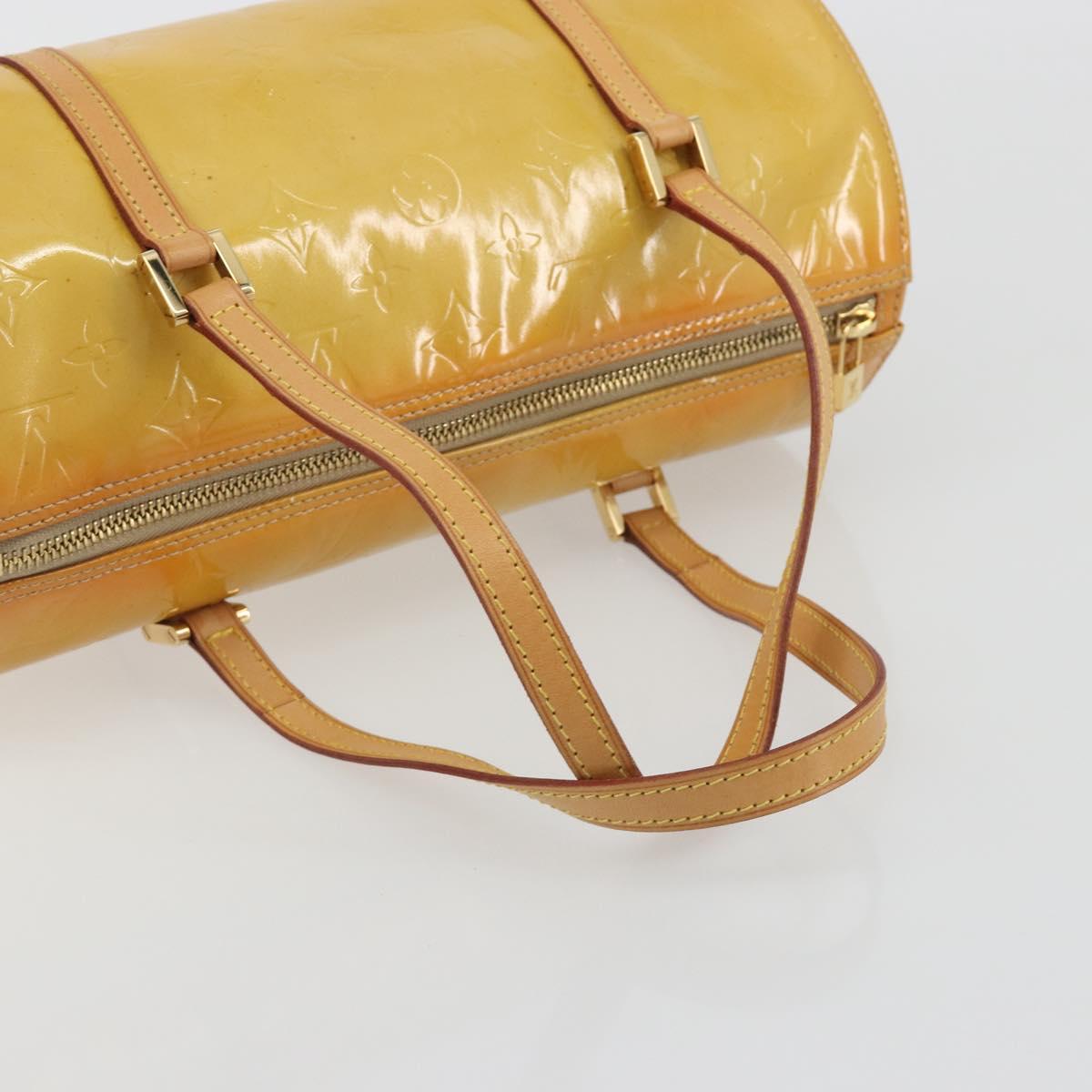 LOUIS VUITTON Monogram Vernis Bedford Hand Bag Beige M91006 LV Auth am12215V