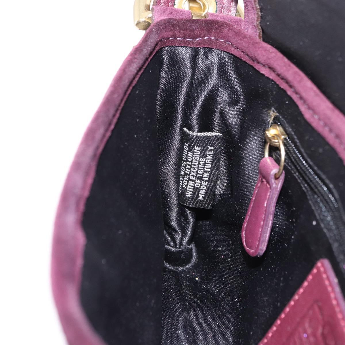 Coach Soho One Belt Hand Bag Tweed Multicolor Gold Auth am12221V