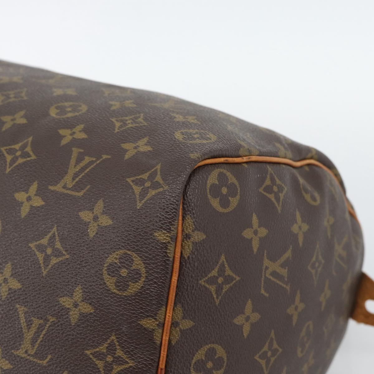 LOUIS VUITTON Monogram Speedy 35 Hand Bag M41524 LV Auth am12222A